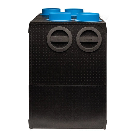 Recuperador de calor HRC EcoMax y ConfortMax de Orcon parte lateral - Q-Tech 2024 2025