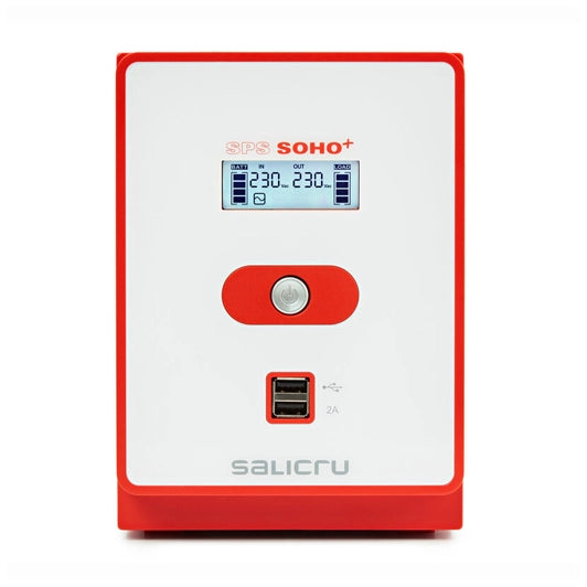 Salicru SAI SPS 2200 Soho+ IEC Vista frontal dispaly - Q-Tech® 2024 2025