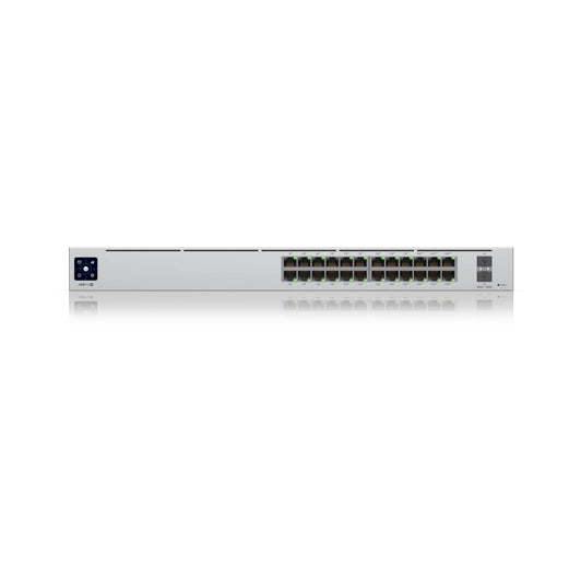Ubiquiti Unifi Switch Pro 24 PoE Outlet -  vista frontal - Q-Tech ® 2025 2026