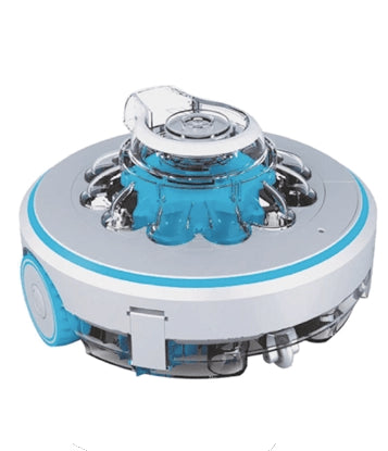 Rumboo robot limpiafondos para piscinas elevadas a Batería Sin Cable - Q-Tech ®