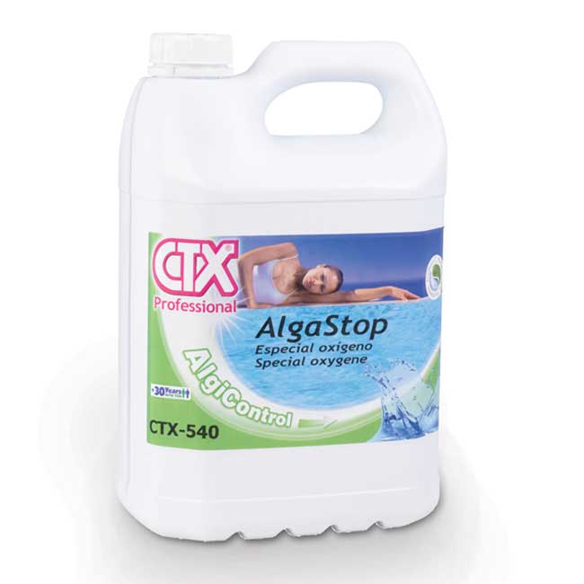 Alguicida CTX-540 AlgaStop Oxígeno no espumante 5l. - Q-Tech ® 