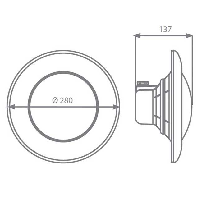 Proyector led PAR56 9W 900lm luz blanca 71741 - Q-Tech ®