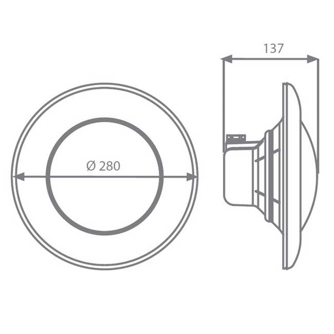 Proyector led PAR56 9W 900lm luz blanca 71741 - Q-Tech ® 