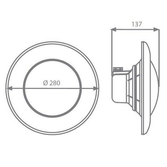 Proyector led PAR56 9W 900lm luz blanca 71741 - Q-Tech ®