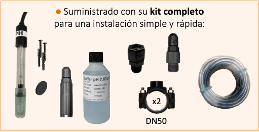 Bomba dosificadora pH PRIM pH Evolution de Avady - componentes  Q-Tech ® 2024 2025