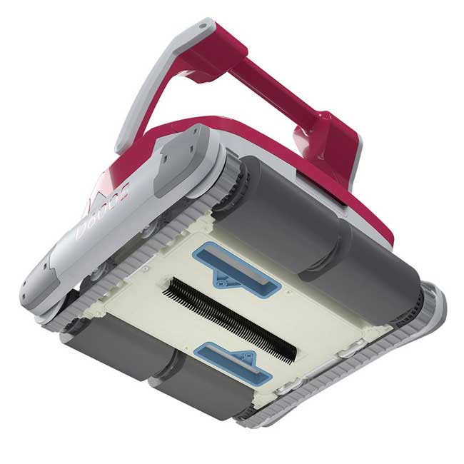Robot Limpiafondos BWT Tornado D600 APP vista inferior rodillos espuma - Q-Tech ® 2024 2025