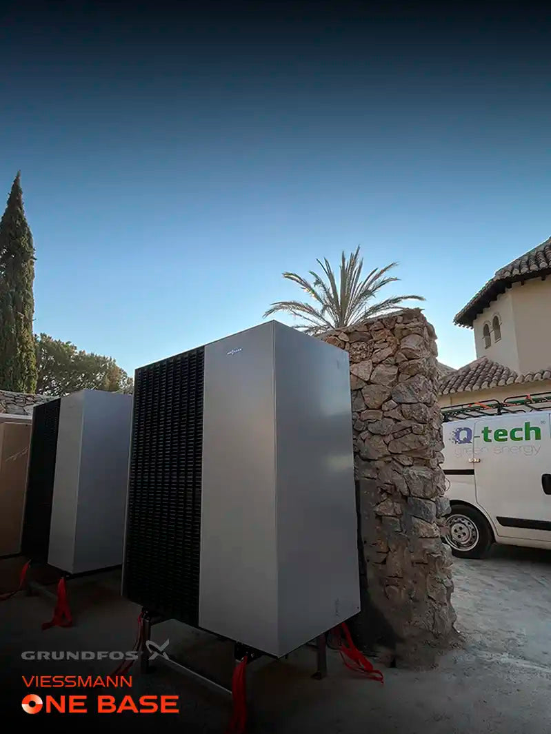 Instalación Cascada de 2 Vitocal 150-A de Viessmann realizada por Q-Tech houses división s.l.u. 2023