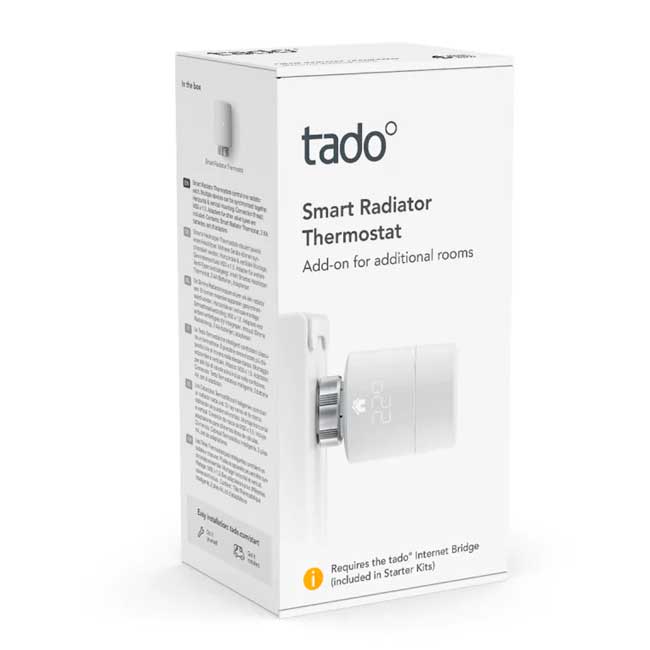 Cabezal termostático Inteligente accesorio tadoº - Q-Tech ®