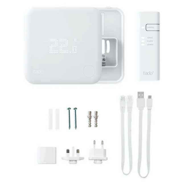 Kit de inicio - Termostato inteligente Cableado V3+ - tadoº - Q-Tech ®