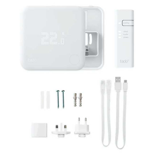 Kit de inicio - Termostato inteligente Cableado V3+ - tadoº - Q-Tech ®