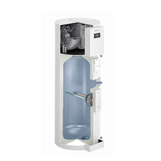 Bomba de calor Viessmann Vitocal 060-A T0E-ze 178l para ACS Vista frontal Interior - Q-Tech® 2024 2025