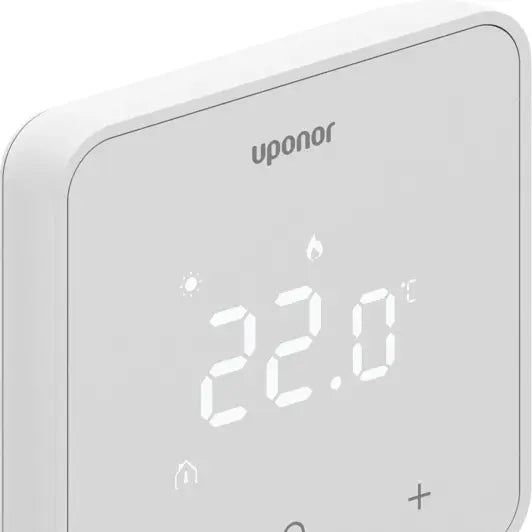 Uponor Smatrix Base T-247 termostato por cable bus con humedad — vista frontal