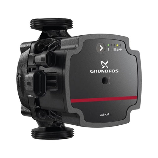 Bomba circuladora ALPHA1 L Grundfos calefaccion - vista frontal 130 - Q-Tech® 2024 2025