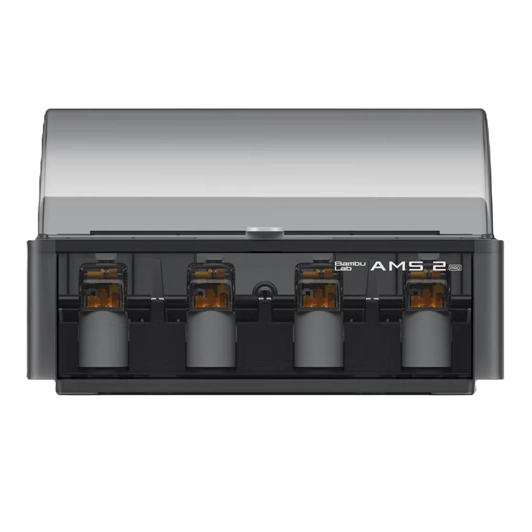 Bambu Lab AMS 2 Pro - Sistema automático de materiales vista frontal sin filamento - Q-Tech® 2026