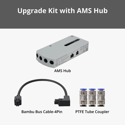 Bambu Lab AMS HT Upgrade Kit | Alta Temperatura con AMS hub para multiple ams - Q-Tech® 2026 