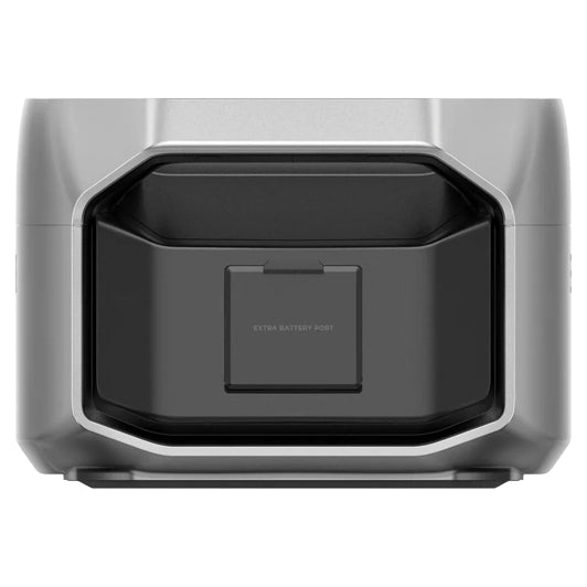 Batería adicional inteligente EcoFlow DELTA Pro 3 vista frontal puerto cerrado - Q-Tech® 2026