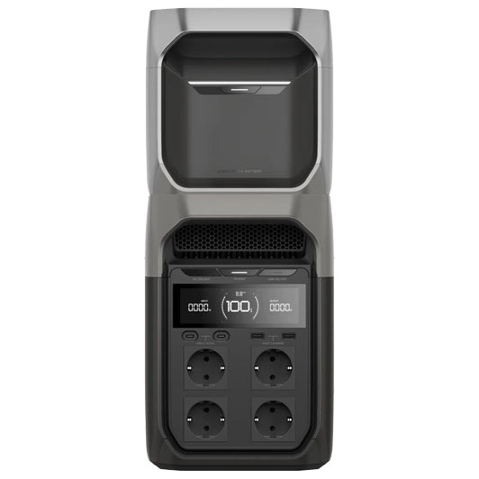 Batería adicional inteligente EcoFlow DELTA 3 colocación sobre estación de carga - Q-Tech® 2026
