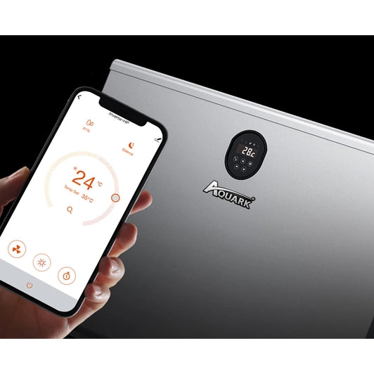Bomba de calor Mr. Comfort Inverpad tech Aquark uso de App - Q-Tech 2026®