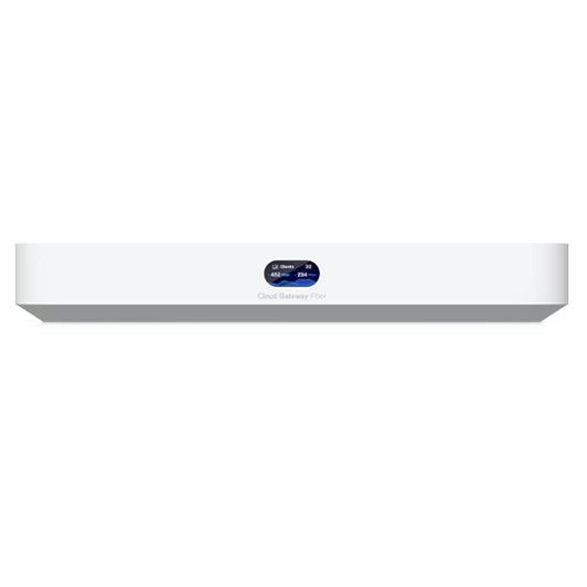 Ubiquiti UniFi Cloud Gateway Fiber front view - Q-Tech® 2026