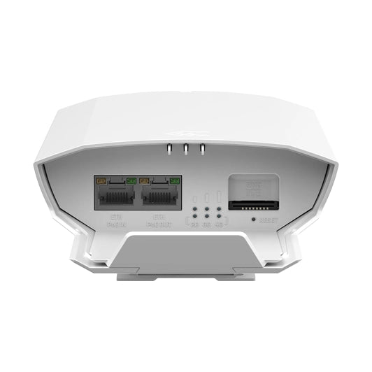 Teltonika OTD140 - Router 4G de exterior blanco parte inferior conexiones - Q-Tech® 2024 2025