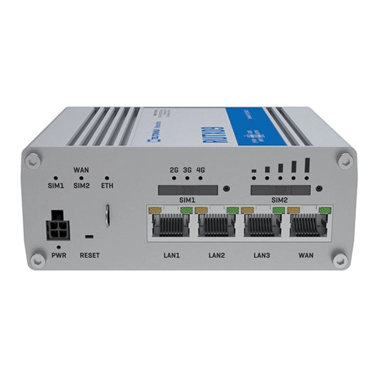 Teltonika RUTX09 - Router IoT celular industrial Vista frontal - Q-Tech® 2024 2025