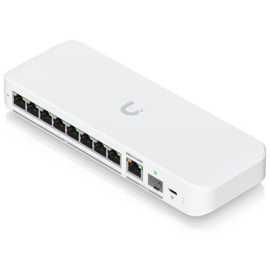 Ubiquiti UniFi Switch Flex 2.5G (USW-Flex-2.5G-8) vista superior - Q-Tech® 2026