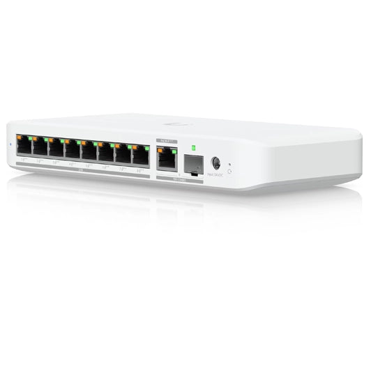 Ubiquiti UniFi Switch Flex 2.5G PoE (USW-Flex-2.5G-8-PoE) vista frontal - Q-Tech®