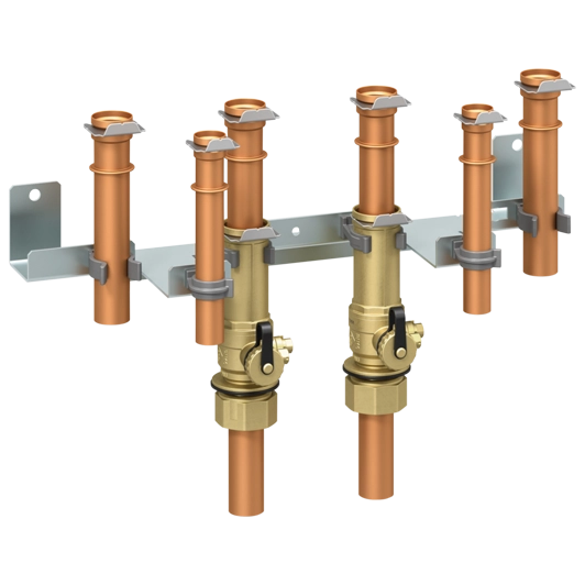 Viessmann hydraulic connections for One Base wall-hung indoor unit