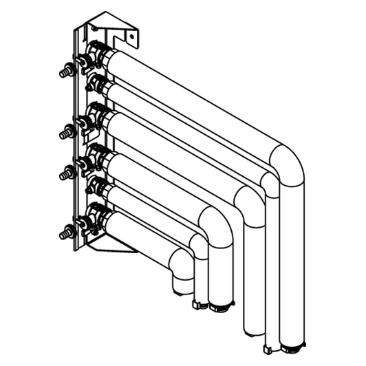 Viessmann complete 1-circuit hydraulic connection with air vents for Vitocal 150-A Compact