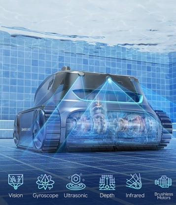 Wybot S2 Solar Visión Robot Limpiafondos con Limpieza programada Mejorada - Outlet