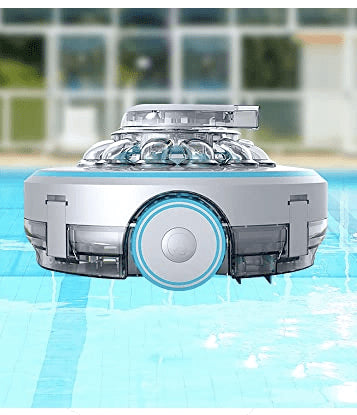 Rumboo robot limpiafondos para piscinas elevadas a Batería Sin Cable - Q-Tech ® 