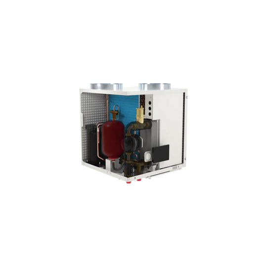 Domusa NanoClima 4 opened up: R290 refrigerant circuit, expansion vessel and heating pump