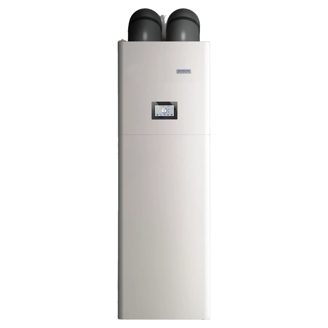 Domusa NanoClima 4 HDX 135 indoor heat pump column with DHW, front view