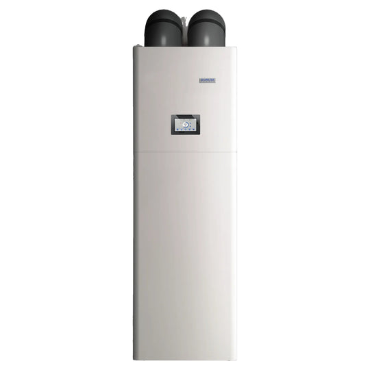 Domusa NanoClima 4 HDX 135, columna de aerotermia interior con ACS, vista frontal