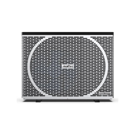 Fairland AquaX Turbo Silence 27–31.5 kW heat pump, front view of the grille