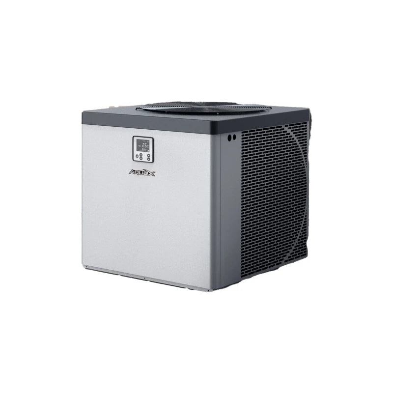 Fairland AquaX Vertical 11–13.2 kW heat pump, angled view