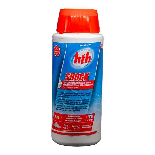 HTH® Cloro Shock Polvo - Tratamiento de choque sin estabilizante - Q-Tech ® 