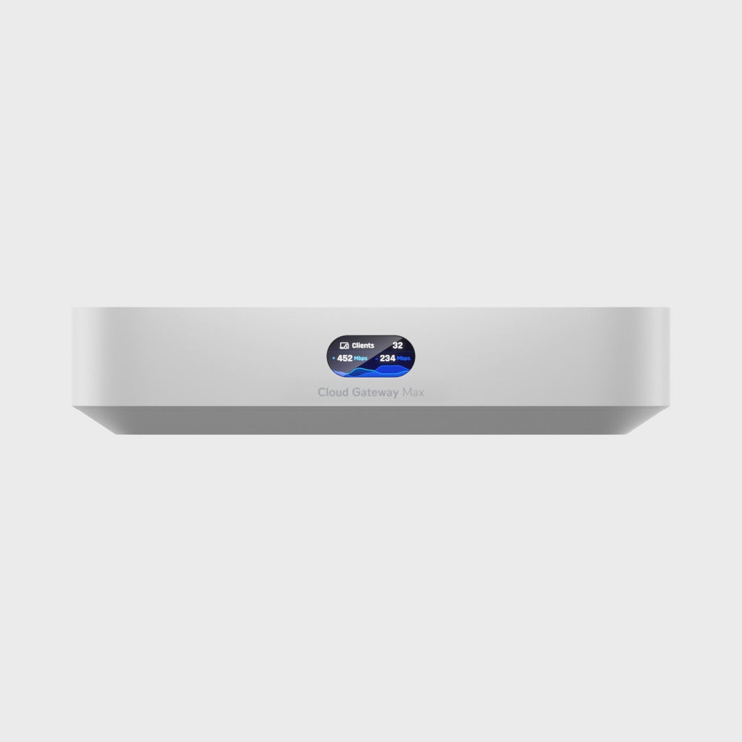 Giro de 360° del UniFi Cloud Gateway Max