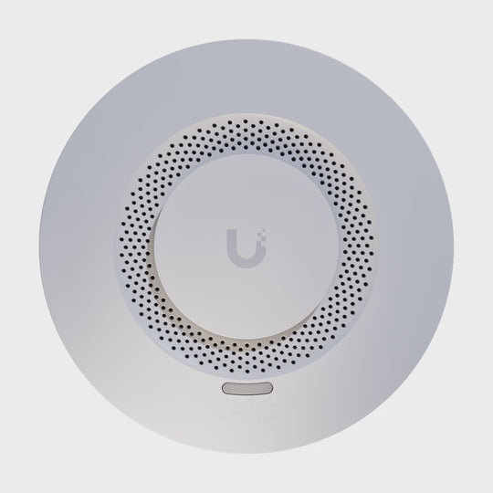 Vídeo oficial de Ubiquiti de la alarma de humo y CO UniFi SuperLink: vista del producto en movimiento