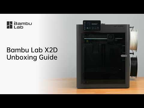 Vídeo oficial de desembalaje de la Bambu Lab X2D