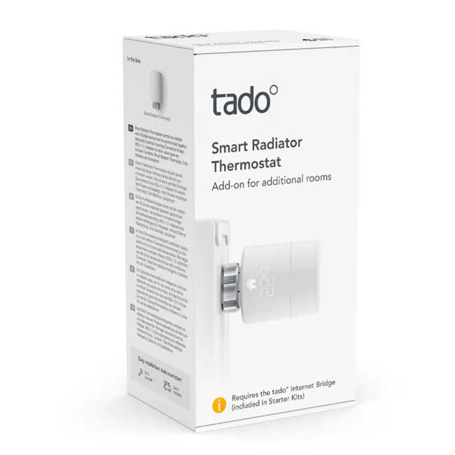 Cabezal termostático Inteligente accesorio tadoº - Q-Tech ® 