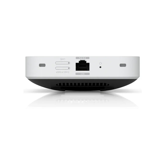 Base of the UniFi 5G Max with the 2.5 GbE RJ45 port with PoE input