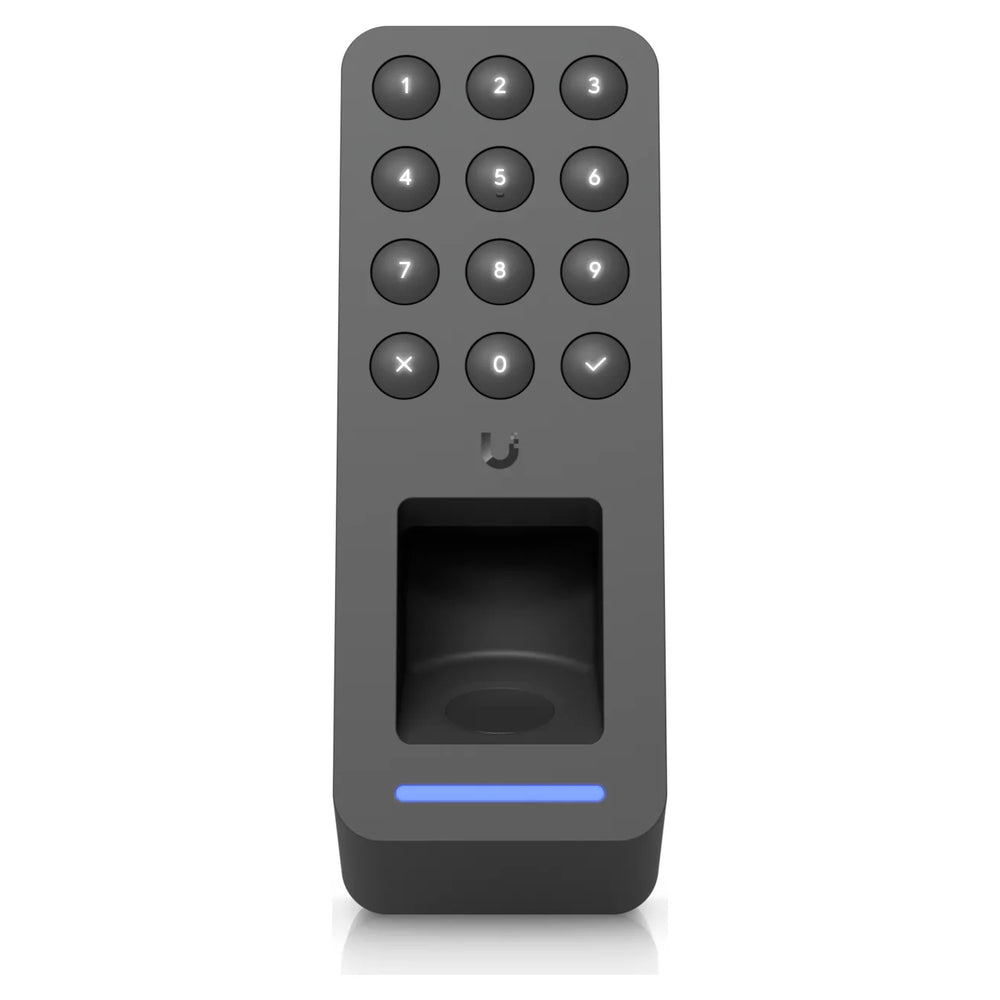 UniFi Access G3 Reader Fingerprint de Ubiquiti en negro, vista frontal