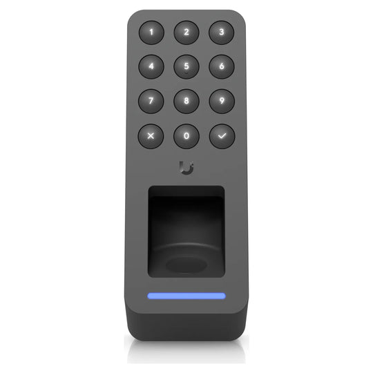 UniFi Access G3 Reader Fingerprint de Ubiquiti en negro, vista frontal