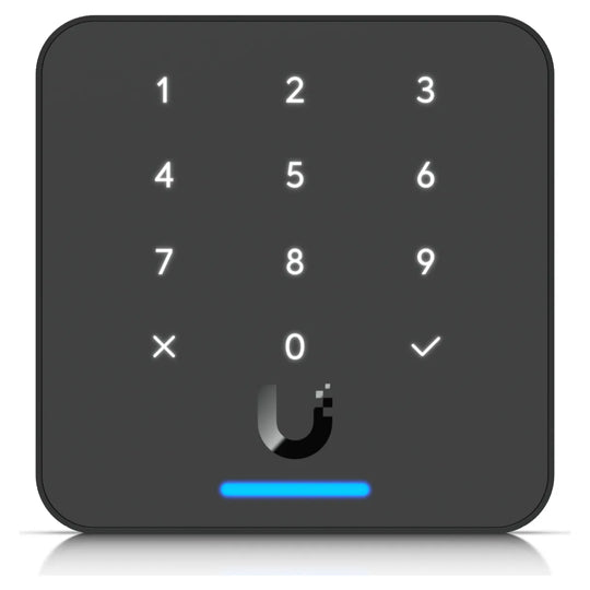 UniFi Access G3 Reader Flex de Ubiquiti en negro, vista frontal