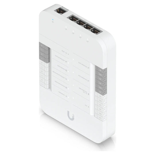 UniFi Access Gate Hub de Ubiquiti, vista en perspectiva