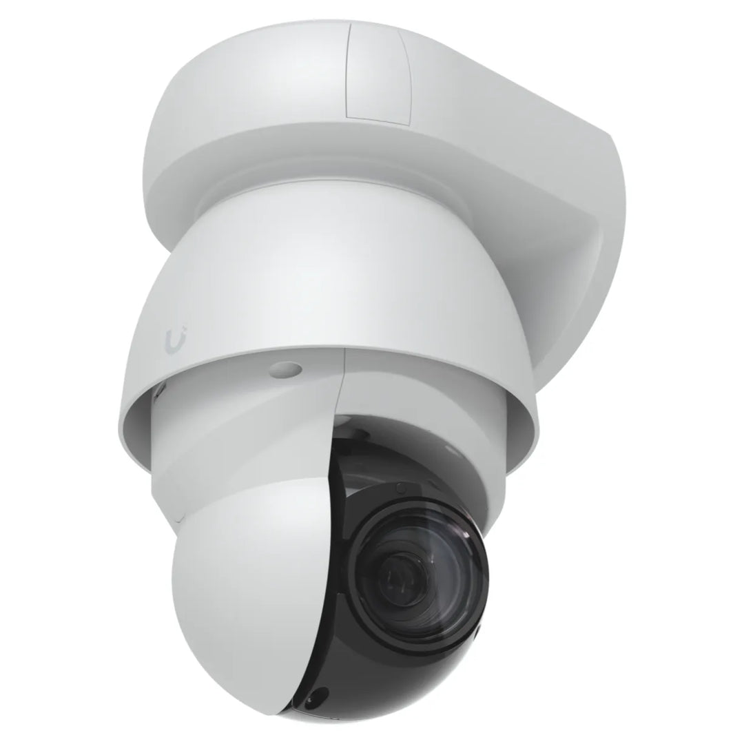 UniFi AI PTZ Industrial blanca, vista en perspectiva