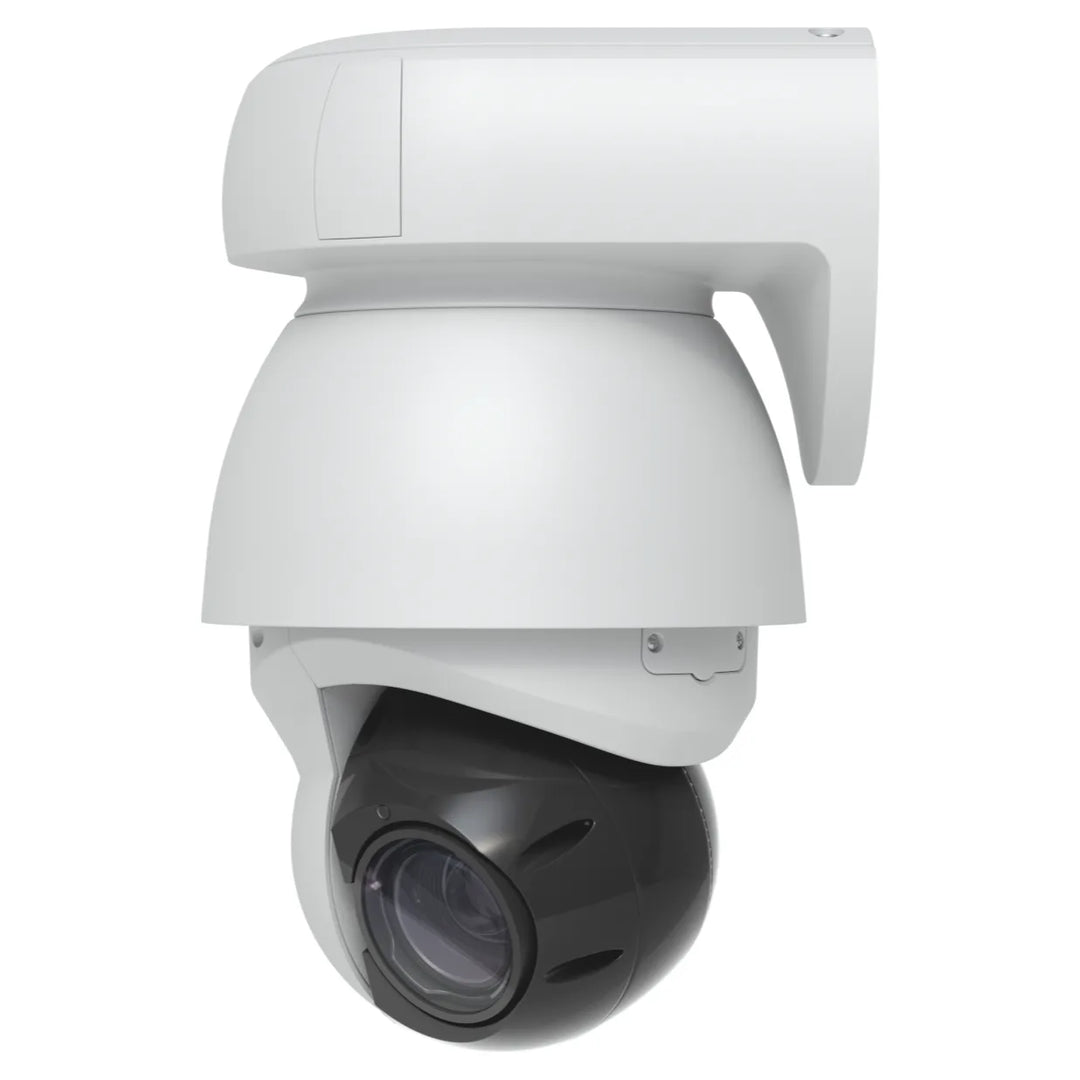 UniFi AI PTZ Industrial blanca, con soporte de pared