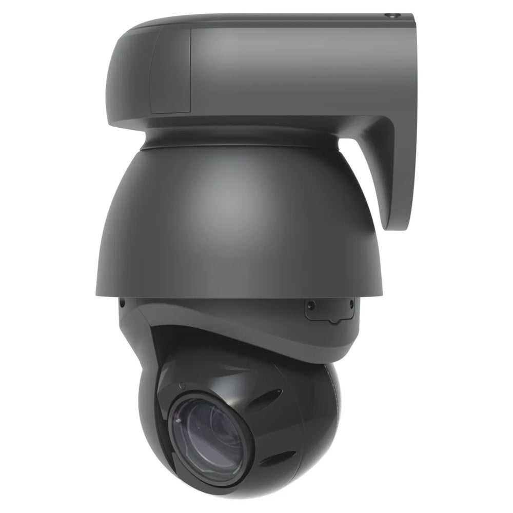 UniFi AI PTZ Industrial negra, con soporte de pared