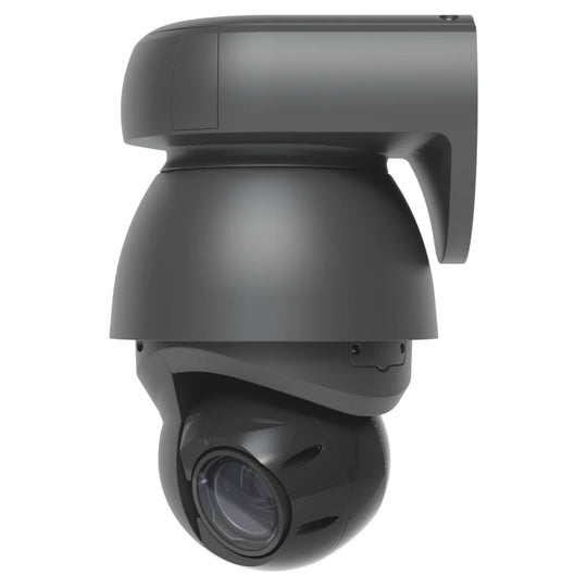 UniFi AI PTZ Industrial negra, con soporte de pared
